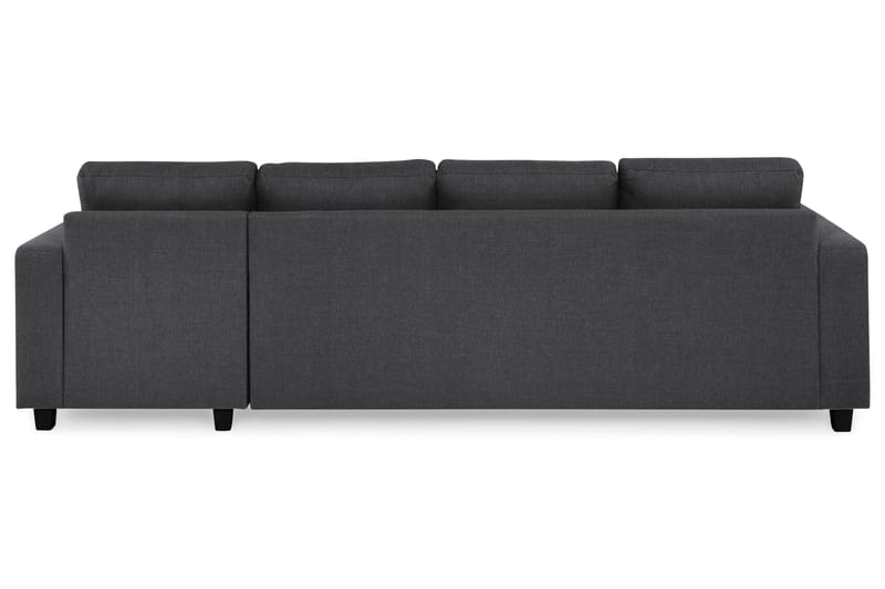 Crazy 4-sits Vändbar L-formad Divansoffa i Tyg - Mörkgrå - Möbler - Vardagsrum - Soffor - Divansoffa & schäslong