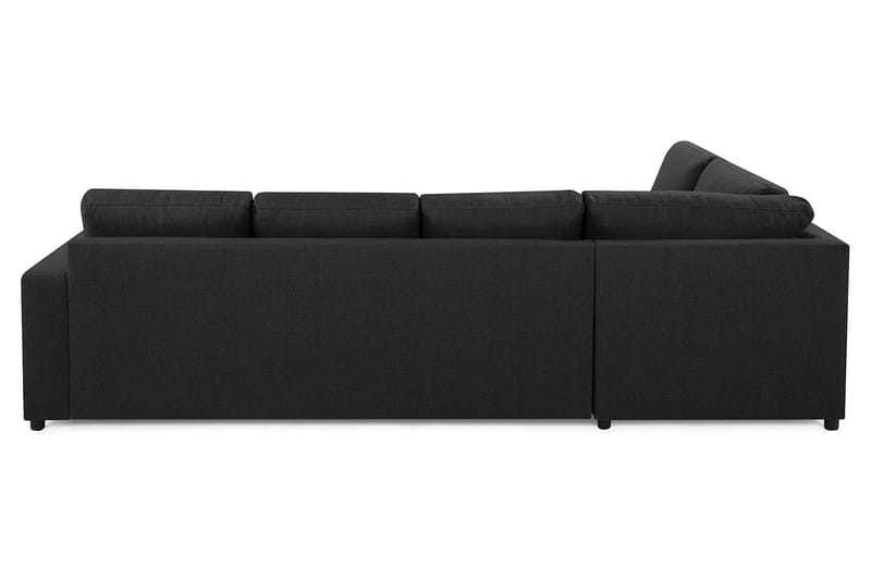 Crazy 4-sits Vänstervänd L-formad Schäslongsoffa i Tyg - Antracit - Möbler - Vardagsrum - Soffor - Divansoffa & schäslong