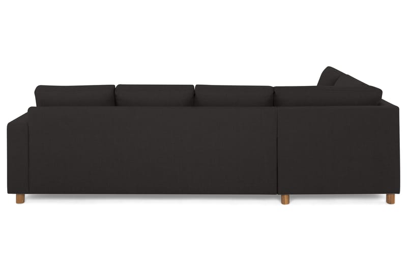 Crazy 4-sits Vänstervänd L-formad Schäslongsoffa i Tyg - Antracit - Möbler - Vardagsrum - Soffor - Divansoffa & schäslong