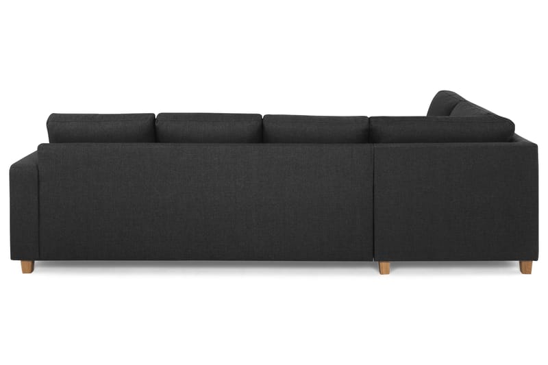 Crazy 4-sits Vänstervänd L-formad Schäslongsoffa i Tyg - Antracit - Möbler - Vardagsrum - Soffor - Divansoffa & schäslong