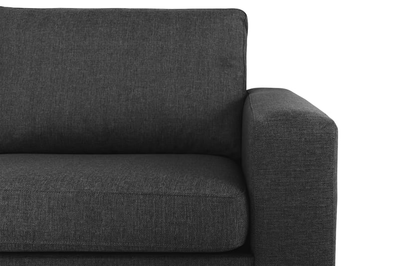 Crazy 4-sits Vänstervänd L-formad Schäslongsoffa i Tyg - Antracit - Möbler - Vardagsrum - Soffor - Divansoffa & schäslong