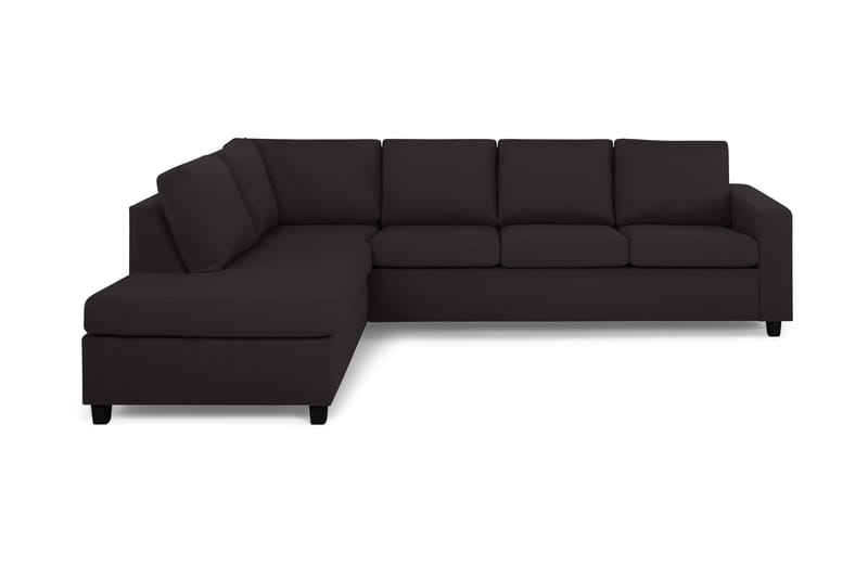 Crazy 4-sits Vänstervänd L-formad Schäslongsoffa i Tyg - Antracit - Möbler - Vardagsrum - Soffor - Divansoffa & schäslong