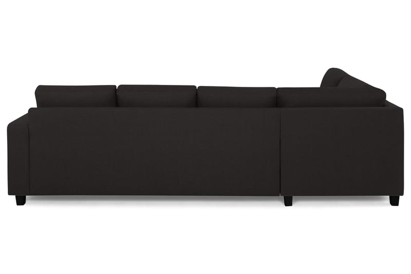 Crazy 4-sits Vänstervänd L-formad Schäslongsoffa i Tyg - Antracit - Möbler - Vardagsrum - Soffor - Divansoffa & schäslong