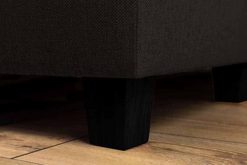 Crazy 4-sits Vänstervänd L-formad Schäslongsoffa i Tyg - Antracit - Möbler - Vardagsrum - Soffor - Divansoffa & schäslong