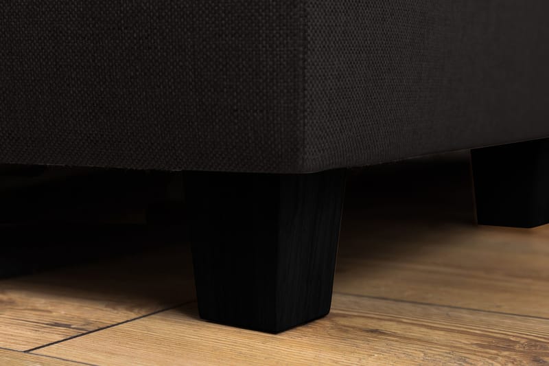 Crazy 4-sits Vänstervänd L-formad Schäslongsoffa i Tyg - Antracit - Möbler - Vardagsrum - Soffor - Divansoffa & schäslong