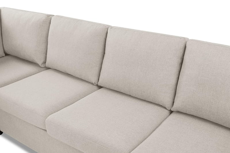 Crazy 4-sits Vänstervänd L-formad Schäslongsoffa i Tyg - Beige - Möbler - Vardagsrum - Soffor - Divansoffa & schäslong