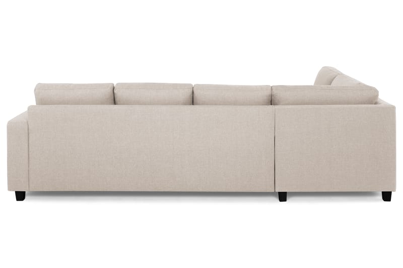 Crazy 4-sits Vänstervänd L-formad Schäslongsoffa i Tyg - Beige - Möbler - Vardagsrum - Soffor - Divansoffa & schäslong