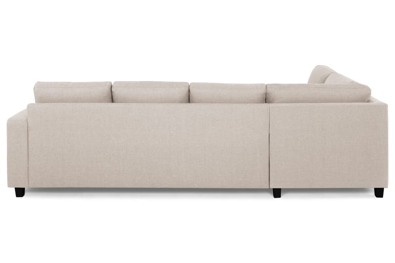 Crazy 4-sits Vänstervänd L-formad Schäslongsoffa i Tyg - Beige - Möbler - Vardagsrum - Soffor - Divansoffa & schäslong