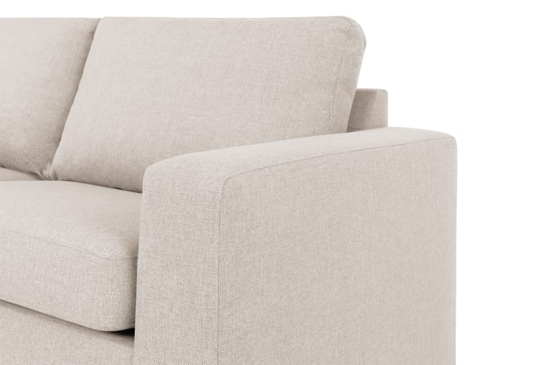 Crazy 4-sits Vänstervänd L-formad Schäslongsoffa i Tyg - Beige - Möbler - Vardagsrum - Soffor - Divansoffa & schäslong