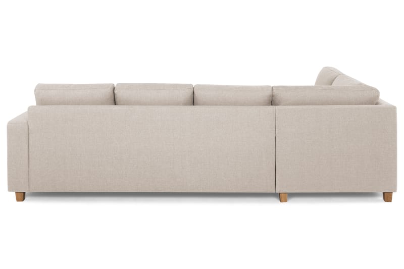 Crazy 4-sits Vänstervänd L-formad Schäslongsoffa i Tyg - Beige - Möbler - Vardagsrum - Soffor - Divansoffa & schäslong