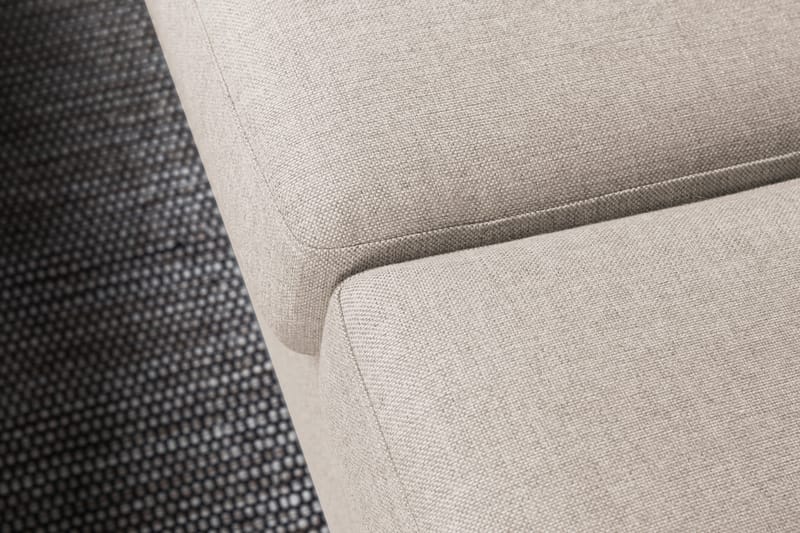 Crazy 4-sits Vänstervänd L-formad Schäslongsoffa i Tyg - Beige - Möbler - Vardagsrum - Soffor - Divansoffa & schäslong