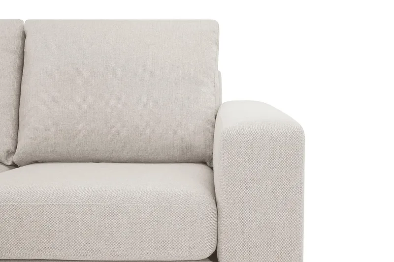 Crazy 4-sits Vänstervänd L-formad Schäslongsoffa i Tyg - Beige - Möbler - Vardagsrum - Soffor - Divansoffa & schäslong