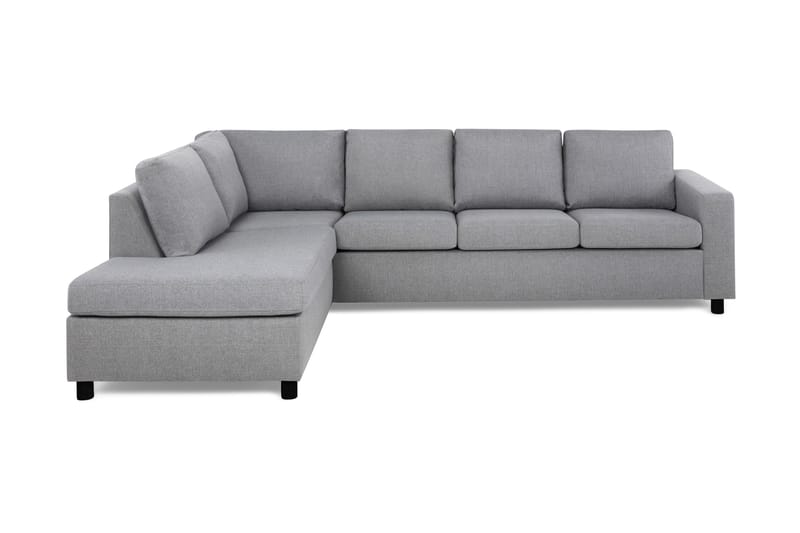 Crazy 4-sits Vänstervänd L-formad Schäslongsoffa i Tyg - Grå - Möbler - Vardagsrum - Soffor - Divansoffa & schäslong