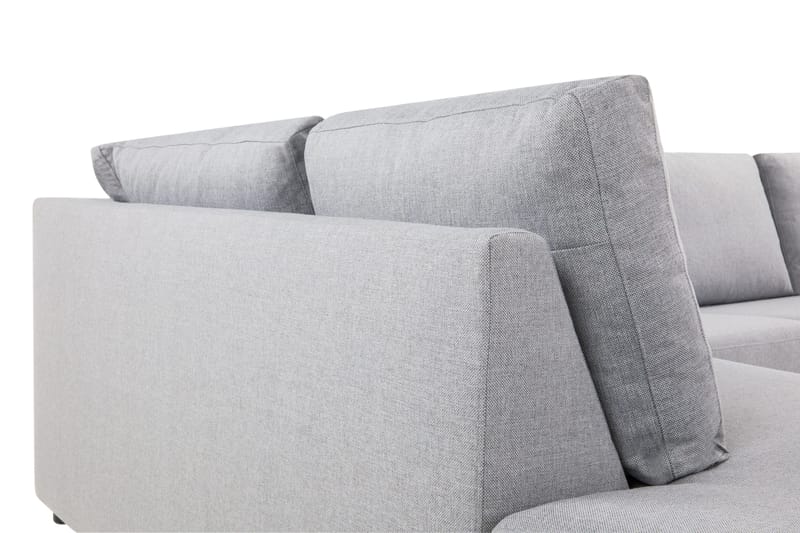 Crazy 4-sits Vänstervänd L-formad Schäslongsoffa i Tyg - Grå - Möbler - Vardagsrum - Soffor - Divansoffa & schäslong