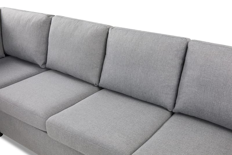 Crazy 4-sits Vänstervänd L-formad Schäslongsoffa i Tyg - Grå - Möbler - Vardagsrum - Soffor - Divansoffa & schäslong