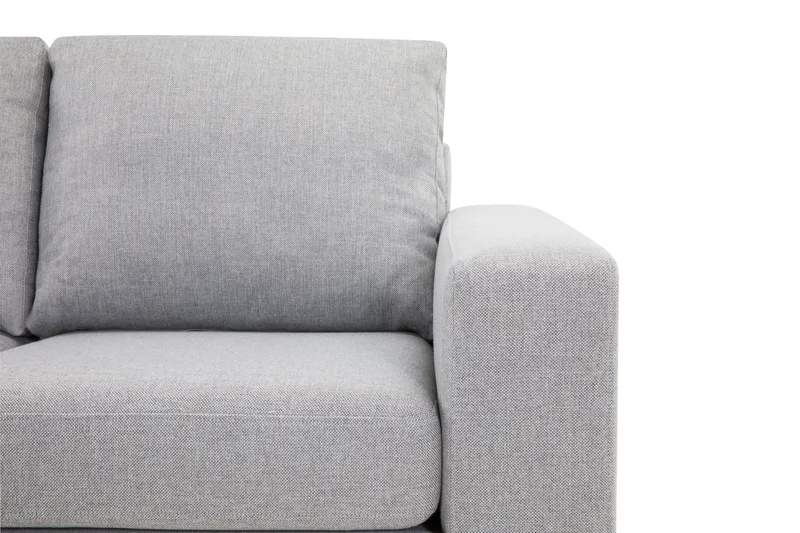 Crazy 4-sits Vänstervänd L-formad Schäslongsoffa i Tyg - Grå - Möbler - Vardagsrum - Soffor - Divansoffa & schäslong