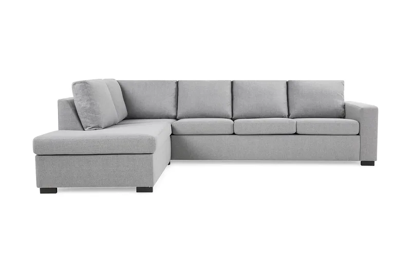 Crazy 4-sits Vänstervänd L-formad Schäslongsoffa i Tyg - Grå - Möbler - Vardagsrum - Soffor - Divansoffa & schäslong