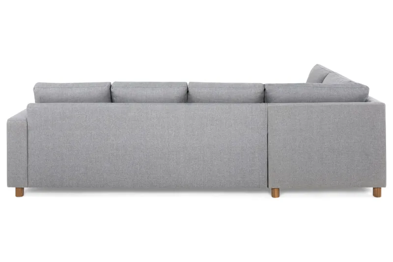 Crazy 4-sits Vänstervänd L-formad Schäslongsoffa i Tyg - Grå - Möbler - Vardagsrum - Soffor - Divansoffa & schäslong