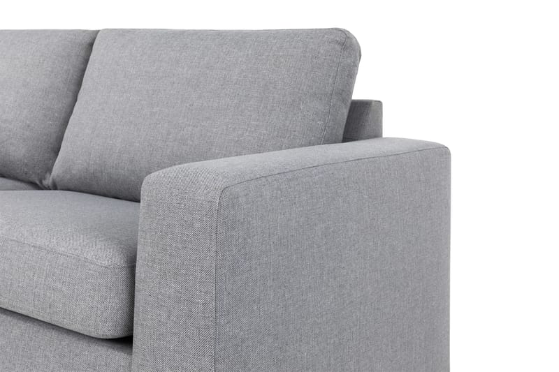 Crazy 4-sits Vänstervänd L-formad Schäslongsoffa i Tyg - Grå - Möbler - Vardagsrum - Soffor - Divansoffa & schäslong