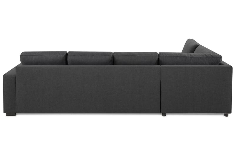 Crazy 4-sits Vänstervänd L-formad Schäslongsoffa i Tyg - Mörkgrå - Möbler - Vardagsrum - Soffor - Divansoffa & schäslong