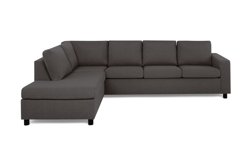 Crazy 4-sits Vänstervänd L-formad Schäslongsoffa i Tyg - Mörkgrå - Möbler - Vardagsrum - Soffor - Divansoffa & schäslong