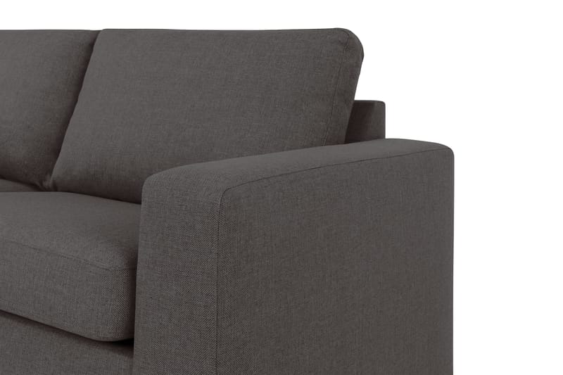 Crazy 4-sits Vänstervänd L-formad Schäslongsoffa i Tyg - Mörkgrå - Möbler - Vardagsrum - Soffor - Divansoffa & schäslong