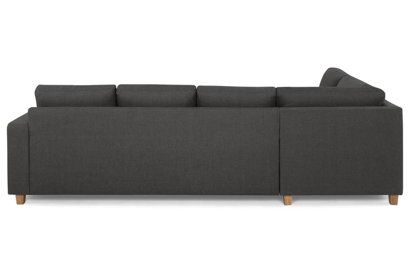 Crazy 4-sits Vänstervänd L-formad Schäslongsoffa i Tyg - Mörkgrå - Möbler - Vardagsrum - Soffor - Divansoffa & schäslong