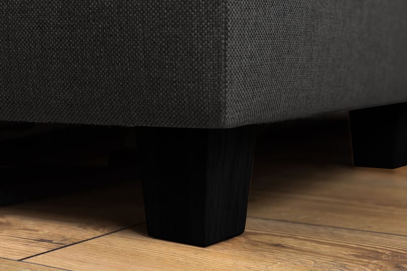 Crazy 4-sits Vänstervänd L-formad Schäslongsoffa i Tyg - Mörkgrå - Möbler - Vardagsrum - Soffor - Divansoffa & schäslong
