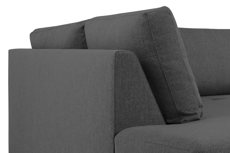 Crazy 4-sits Vänstervänd L-formad Schäslongsoffa i Tyg - Mörkgrå - Möbler - Vardagsrum - Soffor - Divansoffa & schäslong