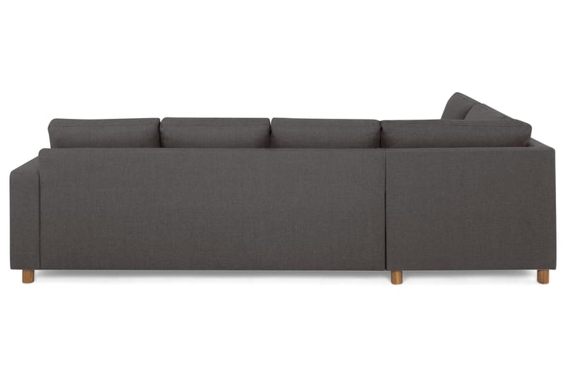 Crazy 4-sits Vänstervänd L-formad Schäslongsoffa i Tyg - Mörkgrå - Möbler - Vardagsrum - Soffor - Divansoffa & schäslong