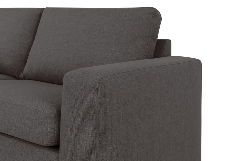 Crazy 4-sits Vänstervänd L-formad Schäslongsoffa i Tyg - Mörkgrå - Möbler - Vardagsrum - Soffor - Divansoffa & schäslong
