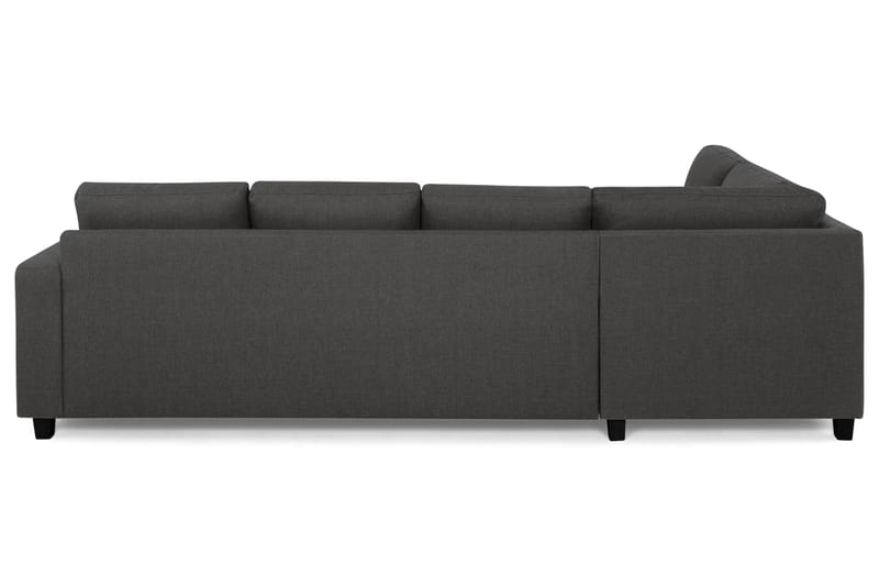 Crazy 4-sits Vänstervänd L-formad Schäslongsoffa i Tyg - Mörkgrå - Möbler - Vardagsrum - Soffor - Divansoffa & schäslong