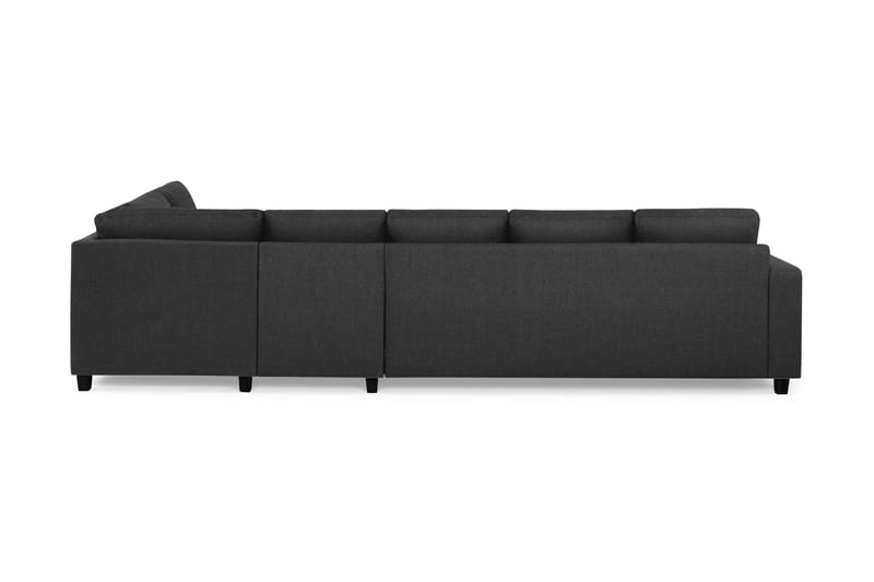 Crazy 5-sits Högervänd L-formad Schäslongsoffa i Tyg - Antracit - Möbler - Vardagsrum - Soffor - Divansoffa & schäslong