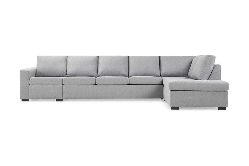 Crazy 5-sits Högervänd L-formad Schäslongsoffa i Tyg - Grå - Möbler - Vardagsrum - Soffor - Divansoffa & schäslong