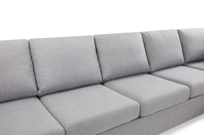 Crazy 5-sits Högervänd L-formad Schäslongsoffa i Tyg - Grå - Möbler - Vardagsrum - Soffor - Divansoffa & schäslong
