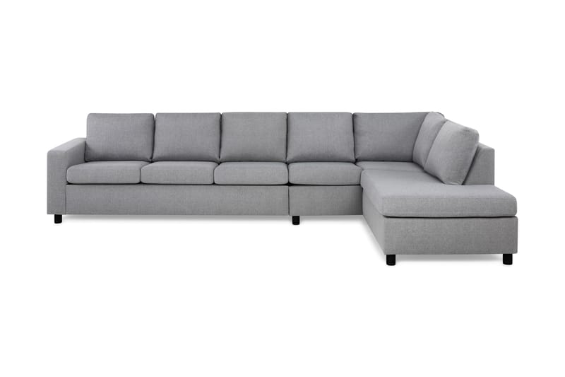 Crazy 5-sits Högervänd L-formad Schäslongsoffa i Tyg - Grå - Möbler - Vardagsrum - Soffor - Divansoffa & schäslong