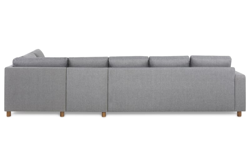Crazy 5-sits Högervänd L-formad Schäslongsoffa i Tyg - Grå - Möbler - Vardagsrum - Soffor - Divansoffa & schäslong