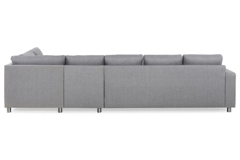 Crazy 5-sits Högervänd L-formad Schäslongsoffa i Tyg - Grå - Möbler - Vardagsrum - Soffor - Divansoffa & schäslong