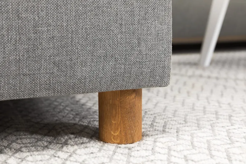 Crazy 5-sits Högervänd L-formad Schäslongsoffa i Tyg - Grå - Möbler - Vardagsrum - Soffor - Divansoffa & schäslong