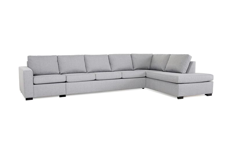 Crazy 5-sits Högervänd L-formad Schäslongsoffa i Tyg - Grå - Möbler - Vardagsrum - Soffor - Divansoffa & schäslong