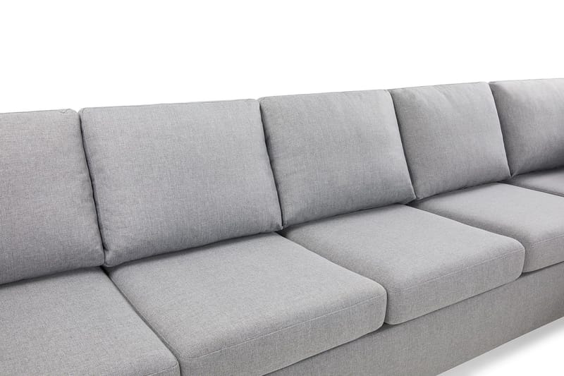 Crazy 5-sits Högervänd L-formad Schäslongsoffa i Tyg - Grå - Möbler - Vardagsrum - Soffor - Divansoffa & schäslong