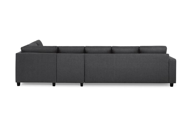 Crazy 5-sits Högervänd L-formad Schäslongsoffa i Tyg - Mörkgrå - Möbler - Vardagsrum - Soffor - Divansoffa & schäslong