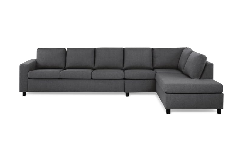 Crazy 5-sits Högervänd L-formad Schäslongsoffa i Tyg - Mörkgrå - Möbler - Vardagsrum - Soffor - Divansoffa & schäslong