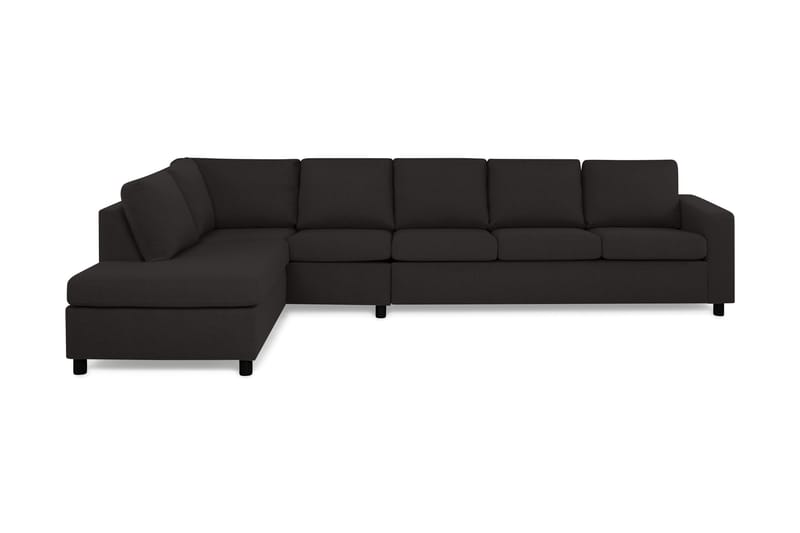 Crazy 5-sits Vänstervänd L-formad Schäslongsoffa i Tyg - Antracit - Möbler - Vardagsrum - Soffor - Divansoffa & schäslong