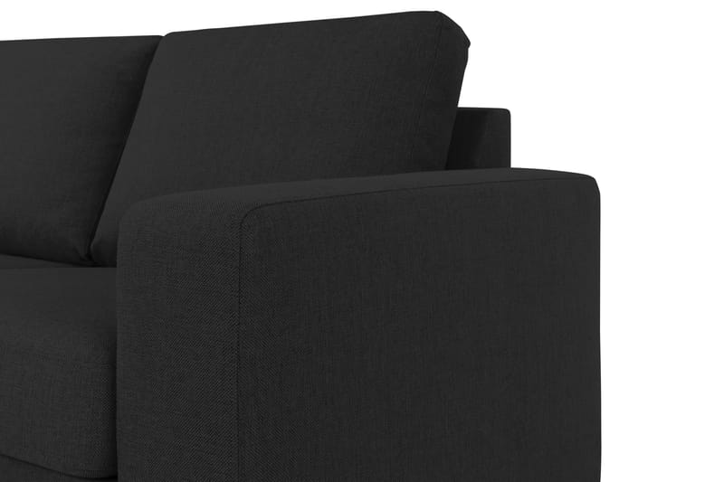 Crazy 5-sits Vänstervänd L-formad Schäslongsoffa i Tyg - Antracit - Möbler - Vardagsrum - Soffor - Divansoffa & schäslong