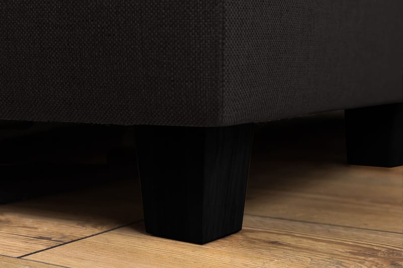 Crazy 5-sits Vänstervänd L-formad Schäslongsoffa i Tyg - Antracit - Möbler - Vardagsrum - Soffor - Divansoffa & schäslong