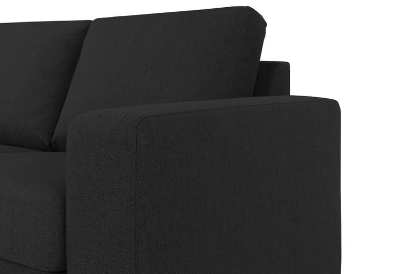 Crazy 5-sits Vänstervänd L-formad Schäslongsoffa i Tyg - Antracit - Möbler - Vardagsrum - Soffor - Divansoffa & schäslong