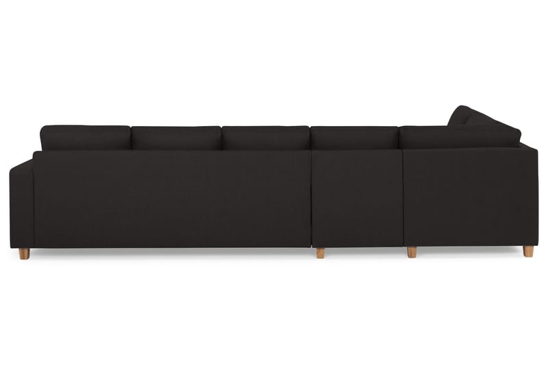 Crazy 5-sits Vänstervänd L-formad Schäslongsoffa i Tyg - Antracit - Möbler - Vardagsrum - Soffor - Divansoffa & schäslong