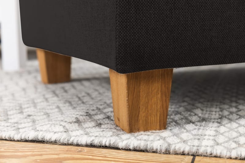 Crazy 5-sits Vänstervänd L-formad Schäslongsoffa i Tyg - Antracit - Möbler - Vardagsrum - Soffor - Divansoffa & schäslong