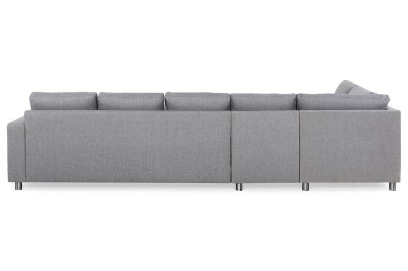 Crazy 5-sits Vänstervänd L-formad Schäslongsoffa i Tyg - Grå - Möbler - Vardagsrum - Soffor - Divansoffa & schäslong